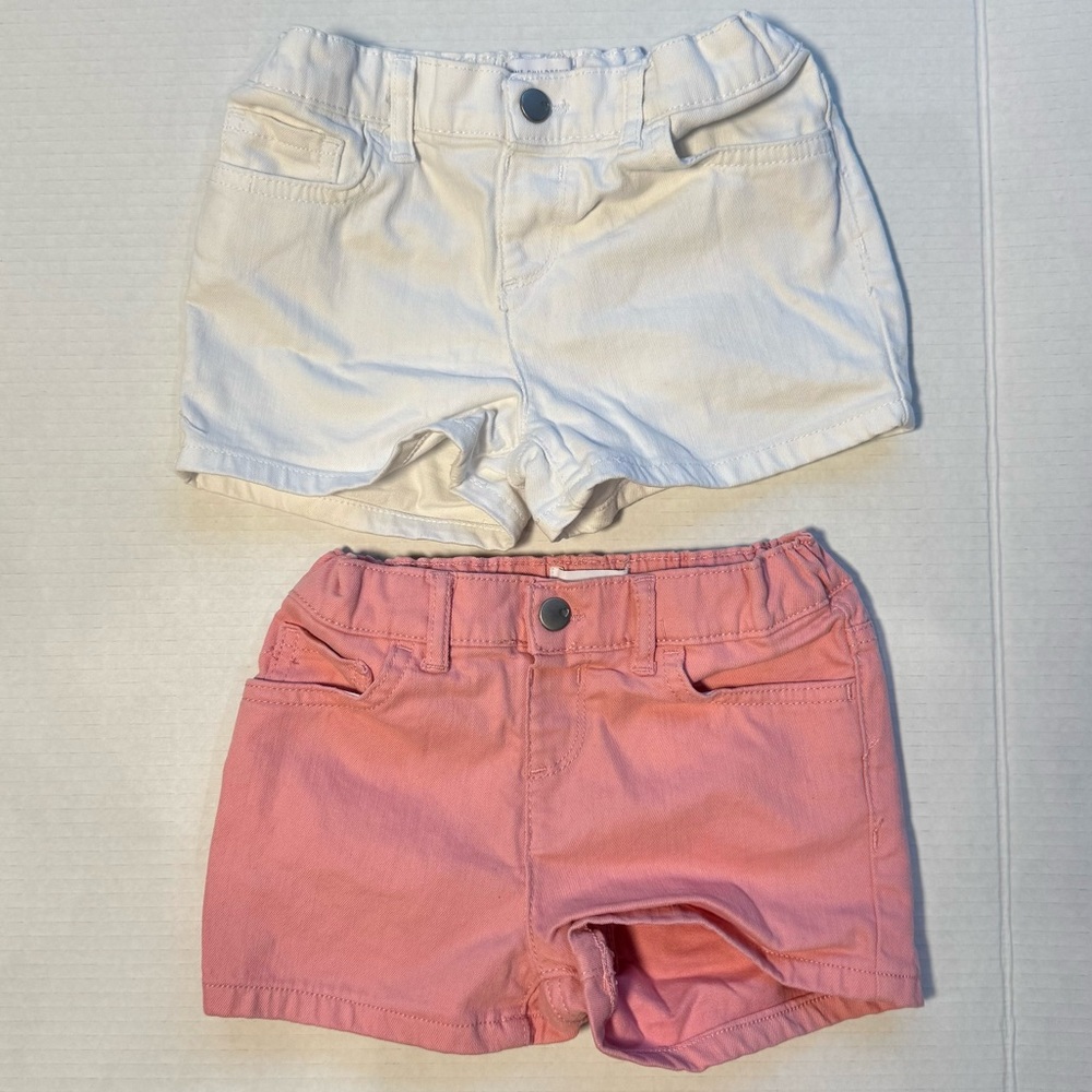 Children's Place  Lot of 2 Shorts Pink, White Size 5T
